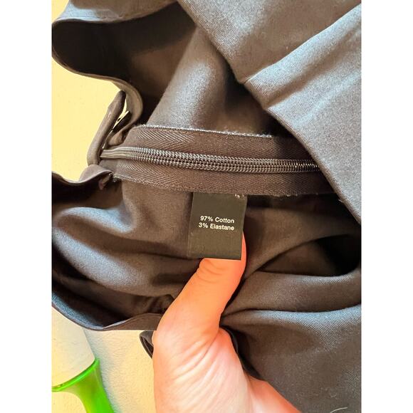 048 Saks Fifth Avenue NWT Black Label Trousers Charcoal Pants Sz 14 - Picture 4 of 7